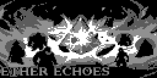 Ether Echoes title and Kael's stage art