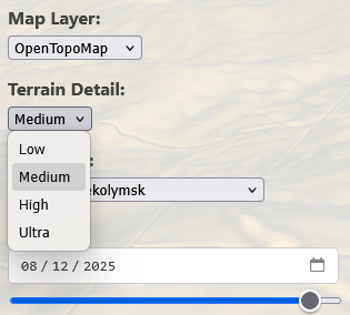 Map Layers Demonstration of different map layers in Peakylight