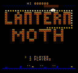 Title screen with the lit logo