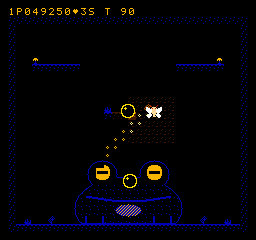 The Cave Toad blowing bubbles